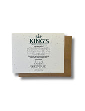 Load image into Gallery viewer, "Greeting's From King's" - plantable card