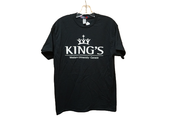 King's Short Sleeve T-Shirt, Black