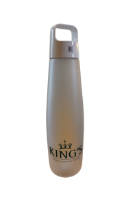 King's College Water Bottle, Clear/White