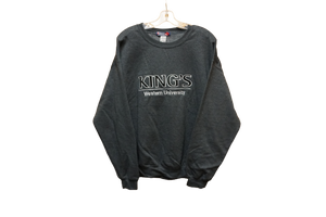 King's College Crewneck Sweatshirt, Dark Grey