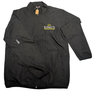 King's Long Sleeve Windbreaker Jacket, Black