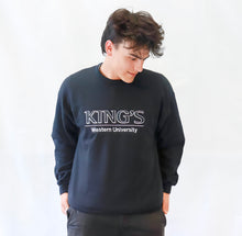 Load image into Gallery viewer, King&#39;s College Crewneck, Black
