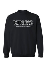 Load image into Gallery viewer, King&#39;s College Crewneck, Black
