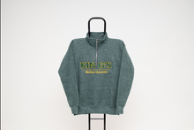 Load image into Gallery viewer, Dubwear Quarter Zip Sweatshirt, Grey/Green Salt &amp; Pepper
