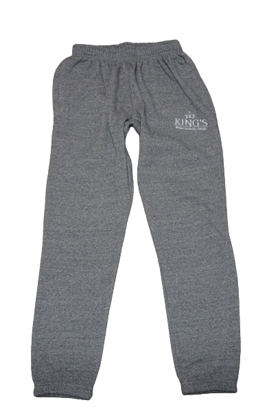 King s College Sweatpants Light Grey Salt Pepper