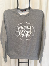 Load image into Gallery viewer, Merry &amp; Bright Holiday Sweater

