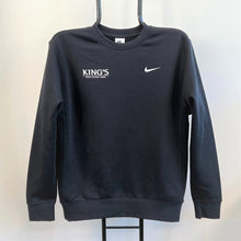 Load image into Gallery viewer, King&#39;s College, Nike Fleece Crew, Black
