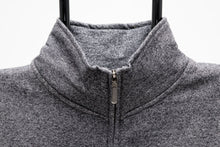 Load image into Gallery viewer, Quarter Zip Sweatshirt, Grey Salt &amp; Pepper
