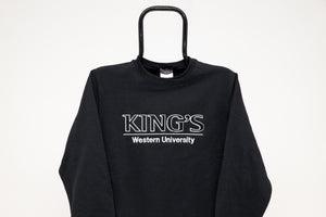 King's College Crewneck Sweatshirt, Black