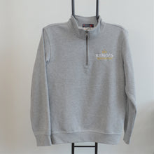 Load image into Gallery viewer, King&#39;s College Quarter Zip, Light Grey
